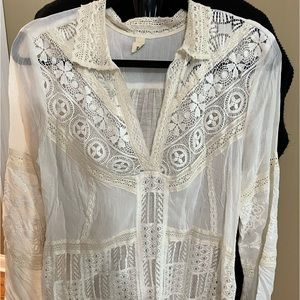 Anthropology cute Boho top